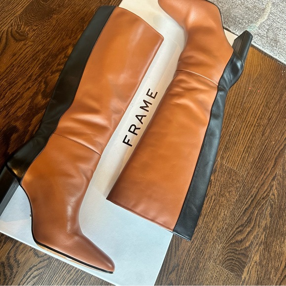 FRAME Le Catalina Heel Boot Whiskey Multi 9 US/39.5EU - Picture 12 of 12